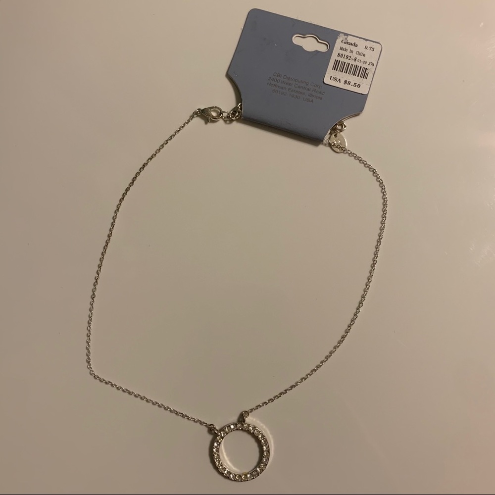 16” Bejeweled Circle Necklace